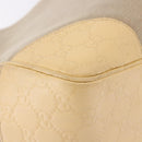 GUCCI GG Canvas Guccissima Hand Bag Leather Beige Gold 257268 Auth bs36083A-17