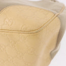 GUCCI GG Canvas Guccissima Hand Bag Leather Beige Gold 257268 Auth bs36083A-9