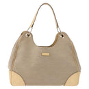 GUCCI GG Canvas Guccissima Hand Bag Leather Beige Gold 257268 Auth bs36083A-13