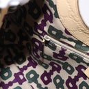 GUCCI GG Canvas Guccissima Hand Bag Leather Beige Gold 257268 Auth bs36083A-22