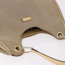 GUCCI GG Canvas Guccissima Hand Bag Leather Beige Gold 257268 Auth bs36083A-7