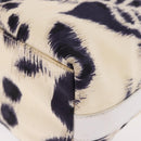 GUCCI Hand Bag Canvas White Silver Auth bs36084-16