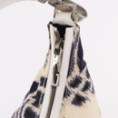GUCCI Hand Bag Canvas White Silver Auth bs36084-18