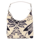GUCCI Hand Bag Canvas White Silver Auth bs36084-13