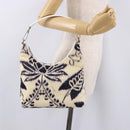 GUCCI Hand Bag Canvas White Silver Auth bs36084-23