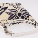 GUCCI Hand Bag Canvas White Silver Auth bs36084-7