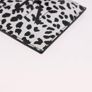 VALENTINO Card Case Leather White Silver Auth bs36085V-11