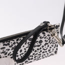 VALENTINO Card Case Leather White Silver Auth bs36085V-15