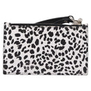 VALENTINO Card Case Leather White Silver Auth bs36085V-3