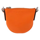 GUCCI Shoulder Pouch Web Sherry Line Leather Orange Silver 821831 Auth bs36086M-13