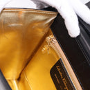 Salvatore Ferragamo Shoulder Bag Leather Black Gold Auth bs36087-20