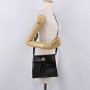 Salvatore Ferragamo Shoulder Bag Leather Black Gold Auth bs36087-22