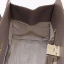 Jimmy Choo Riley Small Star Studs Hand Bag Leather Gray Gold Auth bs36088-19