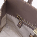 Jimmy Choo Riley Small Star Studs Hand Bag Leather Gray Gold Auth bs36088-20