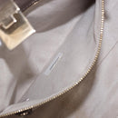 Jimmy Choo Riley Small Star Studs Hand Bag Leather Gray Gold Auth bs36088-21