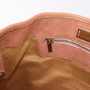 Jimmy Choo Star Studs Hand Bag Leather Pink Gold Auth bs36089-19