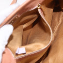 Jimmy Choo Star Studs Hand Bag Leather Pink Gold Auth bs36089-20