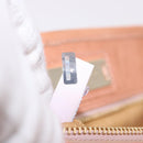 Jimmy Choo Star Studs Hand Bag Leather Pink Gold Auth bs36089-21