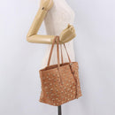 Jimmy Choo Star Studs Hand Bag Leather Pink Gold Auth bs36089-22