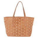 Jimmy Choo Star Studs Hand Bag Leather Pink Gold Auth bs36089-3