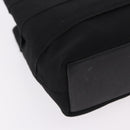 Salvatore Ferragamo Hand Bag Canvas Black Gold Auth bs36090A-12