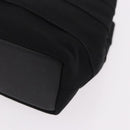 Salvatore Ferragamo Hand Bag Canvas Black Gold Auth bs36090A-13