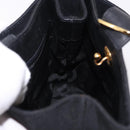 Salvatore Ferragamo Hand Bag Canvas Black Gold Auth bs36090A-17