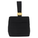 Salvatore Ferragamo Hand Bag Canvas Black Gold Auth bs36090A-2