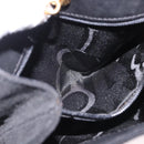 Salvatore Ferragamo Hand Bag Canvas Black Gold Auth bs36090A-20
