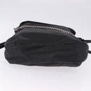 Jimmy Choo Shoulder Bag Leather Black Silver Auth bs36091A-5