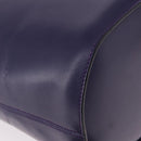 CELINE Circle Shoulder Bag Leather Purple Gold Auth bs36092A-8