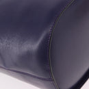 CELINE Circle Shoulder Bag Leather Purple Gold Auth bs36092A-16