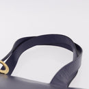 CELINE Circle Shoulder Bag Leather Purple Gold Auth bs36092A-14