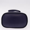 CELINE Circle Shoulder Bag Leather Purple Gold Auth bs36092A-5