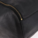 CELINE Hand Bag Leather Black Gold Auth bs36094V-8