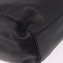 CELINE Hand Bag Leather Black Gold Auth bs36094V-16