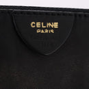 CELINE Hand Bag Leather Black Gold Auth bs36094V-12