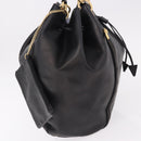 CELINE Hand Bag Leather Black Gold Auth bs36094V-4