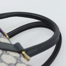 GUCCI GG Supreme Sherry Line Boston Bag PVC Navy Gold 012 3842 39 Auth bs36096-14