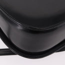 GUCCI Bamboo Hand Bag Leather 2way Black Gold 000 1364 0633 Auth bs36097V-17