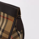 Burberrys Nova Check Tote Bag Canvas Beige Gold Auth bs36098-11