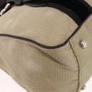 SAINT LAURENT Hand Bag Canvas Beige Silver Auth bs36099A-9