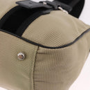SAINT LAURENT Hand Bag Canvas Beige Silver Auth bs36099A-16