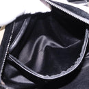 SAINT LAURENT Hand Bag Canvas Beige Silver Auth bs36099A-21