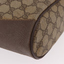 GUCCI GG Supreme Web Sherry Line Bag PVC Beige Gold 164 02 034 Auth bs36100-9