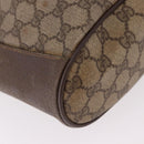 GUCCI GG Supreme Web Sherry Line Bag PVC Beige Gold 164 02 034 Auth bs36100-15