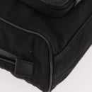GUCCI Hand Bag Canvas Black Silver Auth bs36102-11