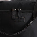 GUCCI Hand Bag Canvas Black Silver Auth bs36102-15