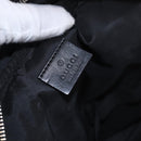 GUCCI Hand Bag Canvas Black Silver Auth bs36102-17