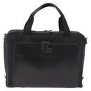 GUCCI Hand Bag Canvas Black Silver Auth bs36102-2